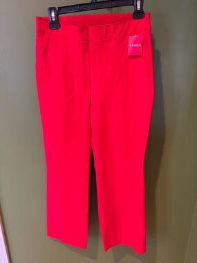 SPANX True Red Straight-Leg Pants, NWT